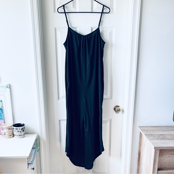 Black Spaghetti Strap Jumpsuit - Picture 1 of 7